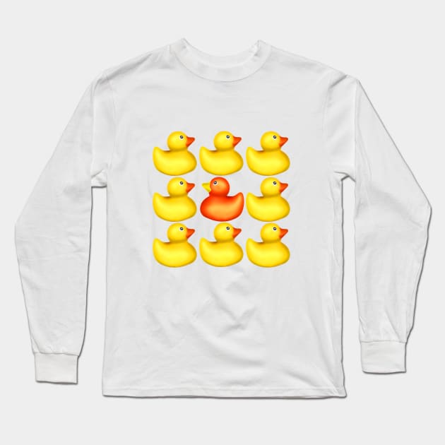 Hello Ducky! Long Sleeve T-Shirt by blueshift